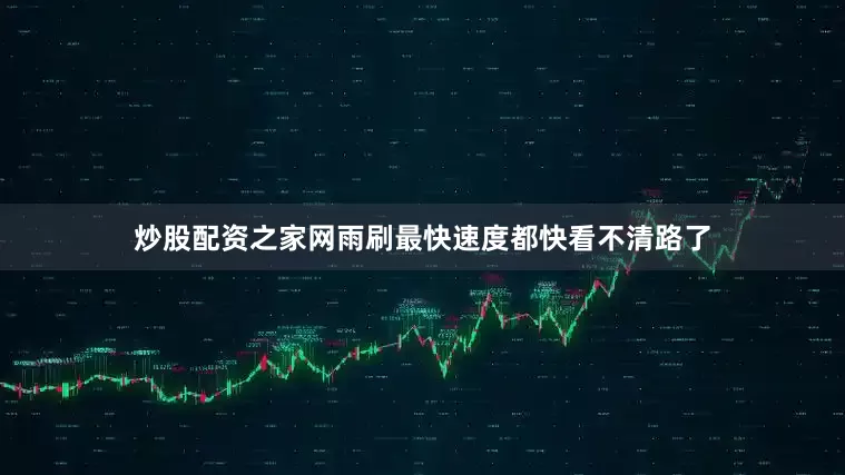 炒股配资之家网雨刷最快速度都快看不清路了