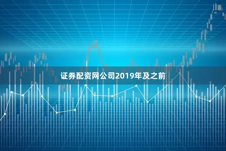 证券配资网公司2019年及之前